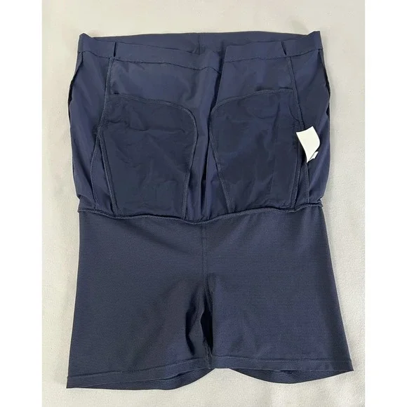 Athleta Sojo‎ Skort Size 10 Blue Lightweight Stretch With Built-In Shorts - Picture 3 of 7